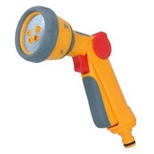 Image of Hozelock Multi Spray Gun Soft Touch Water Nozzle Hose Pipe 5 Function Cleaning