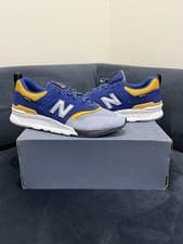 Image of New Balance CM997HYR "Cordura" (Grey / Techtonic Blue) Suede 997 Mens 10.5