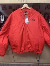Image of Adidas Essentials 3-Stripes Insulated Bomber Jacket Men's Size L Leonel Messi