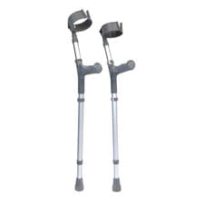 Image of Helping Hand Comfy Handle Elbow Crutches Open Cuff Crutch Fully Adjustable