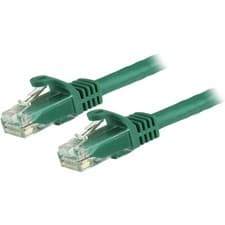 Image of StarTech.com 50cm CAT6 Ethernet Cable - Green CAT 6 Gigabit Ethernet Wire -650MH