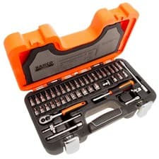Image of Bahco Metric Socket & Bit Set 1/4"D Dynamic Drive 46 Piece With Hex & Torx S460