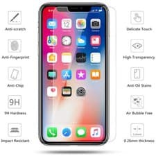 Image of For Apple iPhone Models 2.5D 9H Flat Tempered Glass Screen Protector