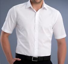 Image of 2x Mens Formal Office Shirts Casual Boys School Dress Shirt Short Sleeve 26"-19"