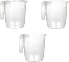 Image of 3x Large Measuring Jugs 2L with Handle BPA-Free Measuring Scales Water Gravy