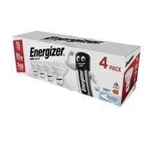 Image of Energizer LED 4.9W GU10 345lm 6,500K (Daylight), Pack of 4, S14426