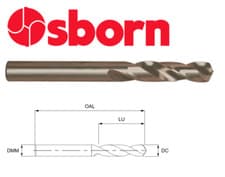 Image of 3.3mm COBALT STUB DRILL BIT HEAVY DUTY HSSCo8 EUROPA TOOL OSBORN 8205020330 P29
