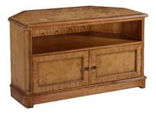 Image of Hampton Walnut TV Unit | TV Cabinet | Full Width Shelf Cupboard SALE New CBNW001
