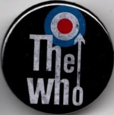 Image of THE WHO Pin Button Badge 25mm - TARGET - QUADROPHENIA - SCOOTER - MOD - MOON
