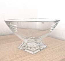 Image of WATERFORD CRYSTAL METROPOLITAN FOOTED BOWL ART DECO STYLE 8”