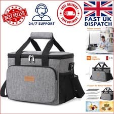 Image of Expandable 8.5L Insulated Lunch Bag for Adults - Perfect for On-the-Go
