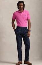 Image of Polo Ralph Lauren Men's Cotton Custom Slim Fit Mesh Shirt in Franklin XXL