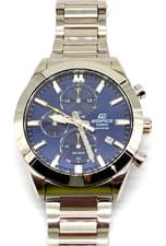 Image of Casio Edifice EFB 710D 2AVUEF Sapphire Crystal Blue Dial Steel Watch - Boxed