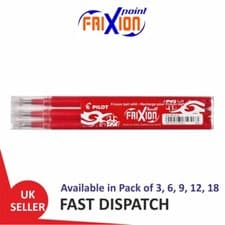 Image of Pilot FriXion (BLS-FR7) 0.7mm Erasable Pen Refills For Ball & Clicker Pens