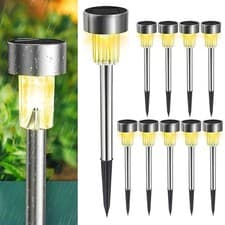 Image of 10PACK Solar Stake Lights Outdoor Garden Patio Lawn Landscape Pathway Lighting