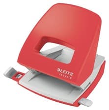 Image of Leitz Hole Punch, 30 Sheets, Guide Bar with Format Markings, 100% Recyclable, Ec