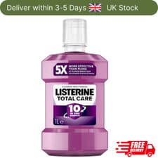 Image of Listerine Total Care Antibacterial Mouthwash (1000ml) Free UK Delivery