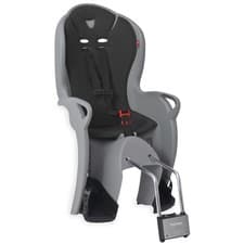 Image of Hamax Kiss Child Bike Seat (Grey / Black) - Quick Release, Reflective