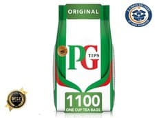 Image of PG Tips Original | Black Tea Bags Bulk | One Cup- 1100 Plant Based Biodegradable