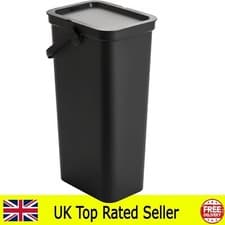 Image of kitchen bin 25l moda recycling bin with locking handle 45cm high