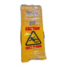 Image of 2x Wet Floor Signs Cleaning In Progress Folding Safety Sign Robert Scott