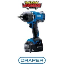 Image of Draper 99251 D20 20V Brushless Mid-Torque Impact Wrench 1/2" Sq Dr 400Nm 2 x 40A