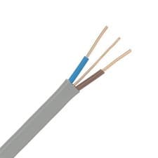 Image of 1.5mm² Twin & Earth Cable 6242Y 100m Drum Grey PVC Flat T&E