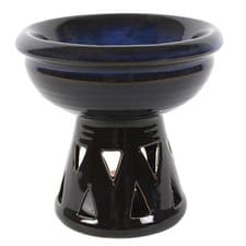 Image of Deep Bowl Blue Oil Burner - Scented Home Fragrance - Home Decor - Gift
