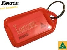 Image of Kevron Pack 10 ID5 100% Genuine Plastic Clicktag Label Key Tag 5 X Colours