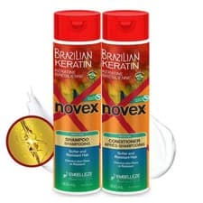 Image of Novex Brazilian Keratin Shampoo and Conditioner Set 300ml