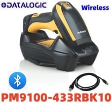 Image of Datalogic PowerScan PM9100-433RBK10 Wireless 1D USB Barcode Scanner W/Cradle