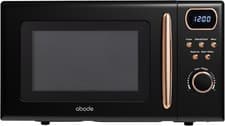 Image of Abode AMD2004BRG Solo Digital Microwave Oven Retro 700w 20L Black & Rose Gold