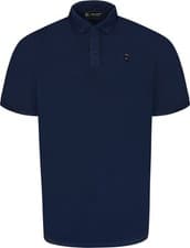 Image of Kam Short Sleeve Bird Logo Polo Shirt - Navy Academy