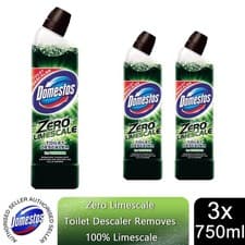 Image of Domestos Zero Limescale Toilet Descaler Removes 100% Limescal 750 ml, 3 Pack