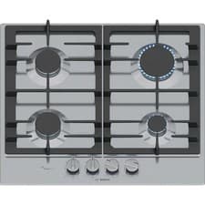 Image of Bosch PCP6A5I90 Hob Series 6 58cm 4 Zone Gas - Stainless Steel [ID7011134046]