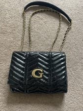 Image of GUESS Lovide Patent Mini Bag