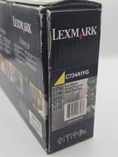 Image of Lexmark C734A1YG Yellow Toner Cartridge Genuine Original – New