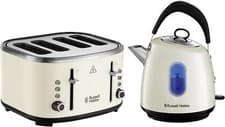 Image of Russell Hobbs, Stylevia Kettle & Toaster Set, Cream, STYLC