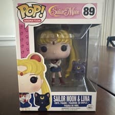 Image of Funko Pop! Vinyl: Sailor Moon - Sailor Moon - Sailor Moon w/ Luna #89