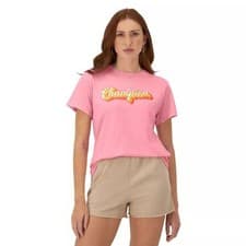 Image of Champion Women's The Classic Regular Fit Graphic Tee Marzipan Pink Size XS NWT