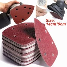 Image of 40X Mixed Mouse Sanding Sheets For Black And Decker Palm Sander Pads Sandpaper