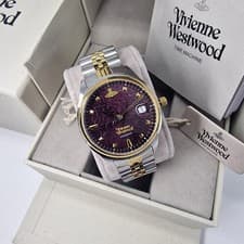 Image of Vivienne Westwood VV261LBYSG Camberwell Purple Watch, New W/ Box Tags Manual!