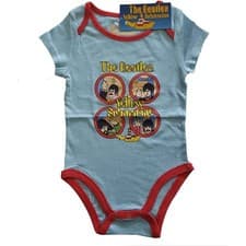 Image of The Beatles Kids Baby Grow: Yellow Submarine Portholes Blue (3-6mths)