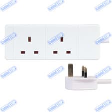 Image of UK Extension Lead Cable 1 2 3 4 6 8 10 Gang Way 50cm - 20m Plug Mains Power Lead