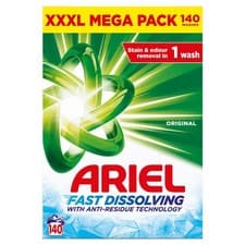 Image of Ariel Professional Laundry Detergent Washing Powder  Mega Pack 7.700KG 140 Wash