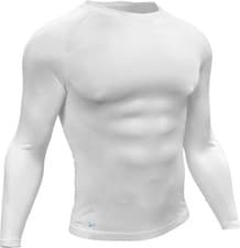 Image of Precision Long Sleeve Base Layer Top - White - Various Sizes - Free P&P