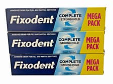 Image of Fixodent Complete Strong Hold Fresh Flavour Mega Pack | 3 X 70g