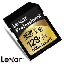 Image of Lexar Professional 2000x GOLD Series 128GB SDXC UHS-I Memory Card