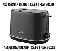 Image of AEG Toaster 2 Slice Gourmet 7 NEW Boxed German Brand Defrost Reheat