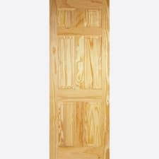 Image of LPD Internal Traditional Clear Pine 6 Panel Door